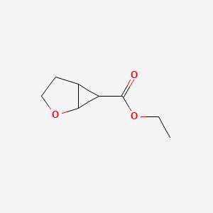 Chemical structure of ethyl 2-oxabicyclo[3.1.0]hexane-6-carboxylate