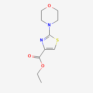Chemical structure of Ethyl 2-morpholino-1,3-thiazole-4-carboxylate