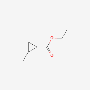 Chemical structure of Ethyl 2-methylcyclopropanecarboxylate