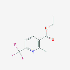 Chemical structure of Ethyl 2-Methyl-6-(trifluoromethyl)nicotinate