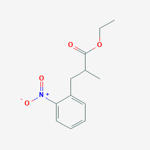 Chemical structure of Ethyl 2-Methyl-3-(2-nitrophenyl)propanoate