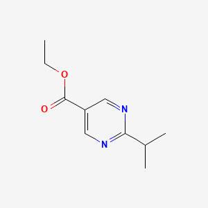 Chemical structure of Ethyl 2-isopropylpyrimidine-5-carboxylate