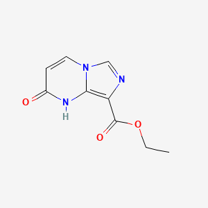 Chemical structure of Ethyl 2-Hydroxyimidazo[1,5-A]Pyrimidine-8-Carboxylate