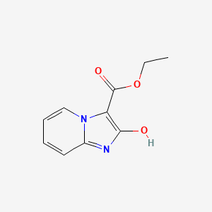 Chemical structure of Ethyl 2-hydroxyimidazo[1,2-a]pyridine-3-carboxylate