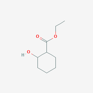 Chemical structure of Ethyl 2-hydroxycyclohexanecarboxylate