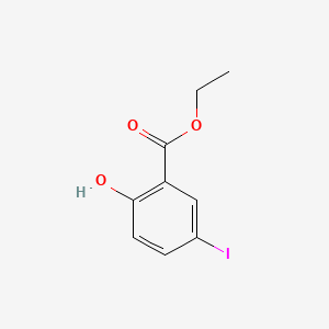 Chemical structure of Ethyl 2-hydroxy-5-iodobenzoate