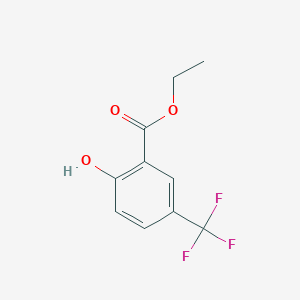 Chemical structure of Ethyl 2-hydroxy-5-(trifluoromethyl)benzoate