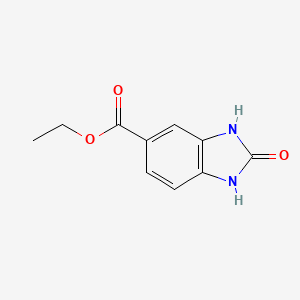 Chemical structure of ethyl 2-hydroxy-1H-1,3-benzodiazole-6-carboxylate