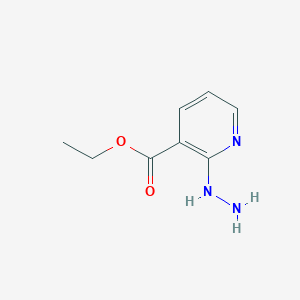 Chemical structure of Ethyl 2-hydrazinylnicotinate