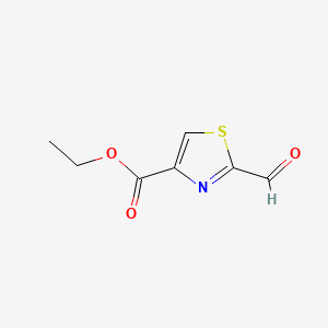 Chemical structure of Ethyl 2-formylthiazole-4-carboxylate