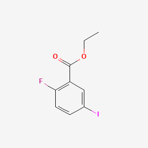 Chemical structure of Ethyl 2-Fluoro-5-iodobenzoate