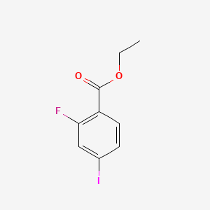 Chemical structure of Ethyl 2-fluoro-4-iodobenzoate