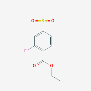 Chemical structure of Ethyl 2-Fluoro-4-(methylsulfonyl)benzoate