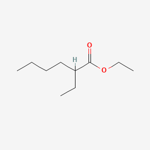 Chemical structure of Ethyl 2-ethylhexanoate