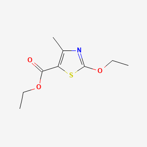 Chemical structure of Ethyl 2-ethoxy-4-methylthiazole-5-carboxylate