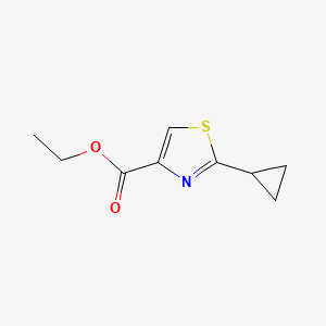 Chemical structure of Ethyl 2-cyclopropylthiazole-4-carboxylate