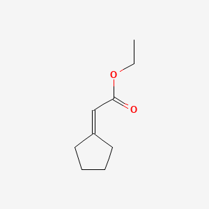Chemical structure of Ethyl cyclopentylideneacetate