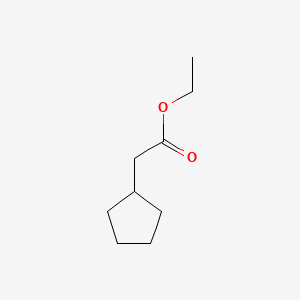 Chemical structure of Ethyl cyclopentylacetate