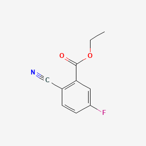 Chemical structure of Ethyl 2-cyano-5-fluorobenzoate