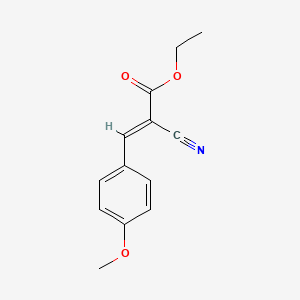 Chemical structure of Ethyl alpha-cyano-4-methoxycinnamate