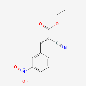 Chemical structure of Ethyl alpha-cyano-3-nitrocinnamate