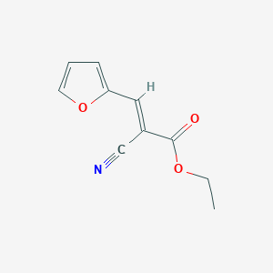 Chemical structure of Ethyl 2-Cyano-3-(2-furanyl)acrylate
