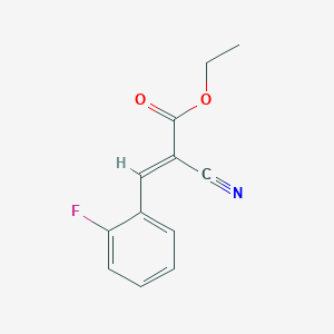 Chemical structure of Ethyl 2-Cyano-3-(2-fluorophenyl)acrylate