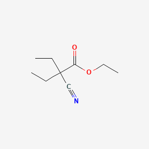 Chemical structure of Ethyl 2-cyano-2-ethylbutyrate