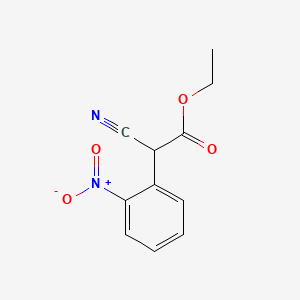Chemical structure of Ethyl 2-cyano-2-(2-nitrophenyl)acetate