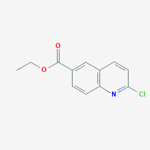 Chemical structure of Ethyl 2-chloroquinoline-6-carboxylate
