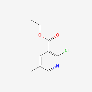 Chemical structure of Ethyl 2-chloro-5-methylnicotinate