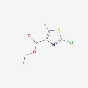 Chemical structure of Ethyl 2-chloro-5-methylthiazole-4-carboxylate
