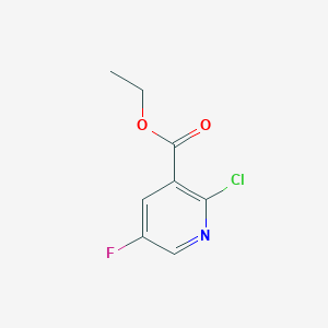 Chemical structure of Ethyl 2-chloro-5-fluoronicotinate