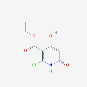 Chemical structure of Ethyl 2-Chloro-4,6-dihydroxynicotinate