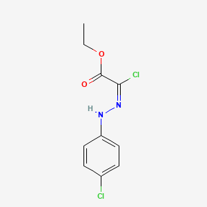 Chemical structure of Ethyl 2-chloro-2-(2-(4-chlorophenyl)hydrazono)acetate