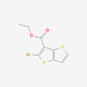 Chemical structure of Ethyl 2-bromothieno[3,2-b]thiophene-3-carboxylate