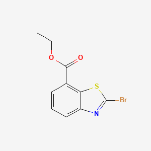 Chemical structure of Ethyl 2-bromobenzo[d]thiazole-7-carboxylate