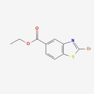 Chemical structure of Ethyl 2-bromobenzo[d]thiazole-5-carboxylate