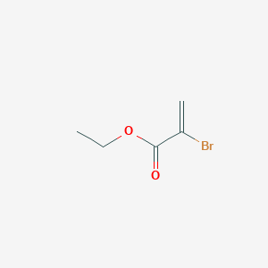 Chemical structure of ethyl 2-bromoacrylate