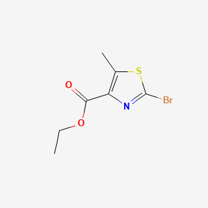 Chemical structure of Ethyl 2-bromo-5-methylthiazole-4-carboxylate