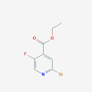 Chemical structure of Ethyl 2-bromo-5-fluoroisonicotinate