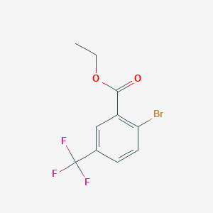 Chemical structure of Ethyl 2-bromo-5-(trifluoromethyl)benzoate