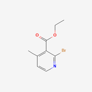 Chemical structure of Ethyl 2-Bromo-4-methylnicotinate