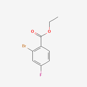 Chemical structure of Ethyl 2-bromo-4-fluorobenzoate