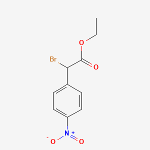 Chemical structure of Ethyl 2-bromo-2-(4-nitrophenyl)acetate