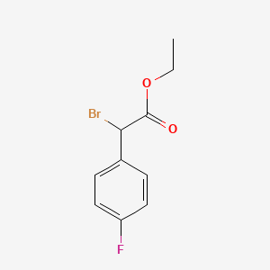 Chemical structure of Ethyl 2-bromo-2-(4-fluorophenyl)acetate