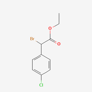 Chemical structure of Ethyl 2-bromo-2-(4-chlorophenyl)acetate
