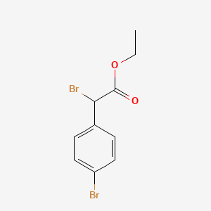 Chemical structure of Ethyl 2-bromo-(4-bromophenyl)acetate