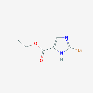Chemical structure of Ethyl 2-bromo-1H-imidazole-5-carboxylate