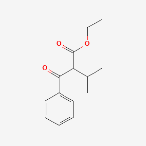 Chemical structure of Ethyl 2-benzoyl-3-methylbutanoate